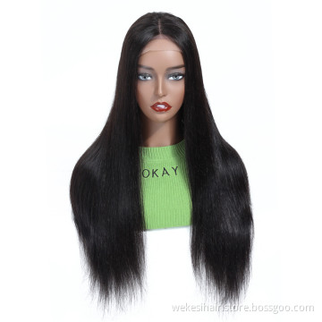 Brazilian Remy Hair Straight 4*4 Lace Closure Wigs for Black Women